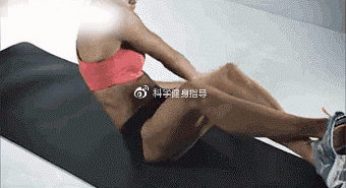 9个动作，配合有氧，助你虐出性感腹肌！
